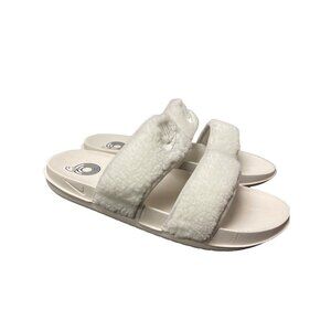 NEW! Nike Offcourt Duo Sherpa Slide Athletic Sandal White Women's Size 11